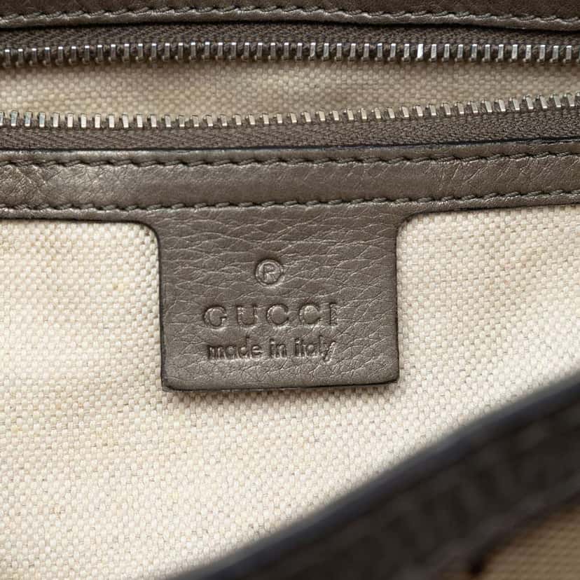 Gucci Medium GG Canvas Techno Horsebit Satchel Beige Canvas Very good condition - Box View