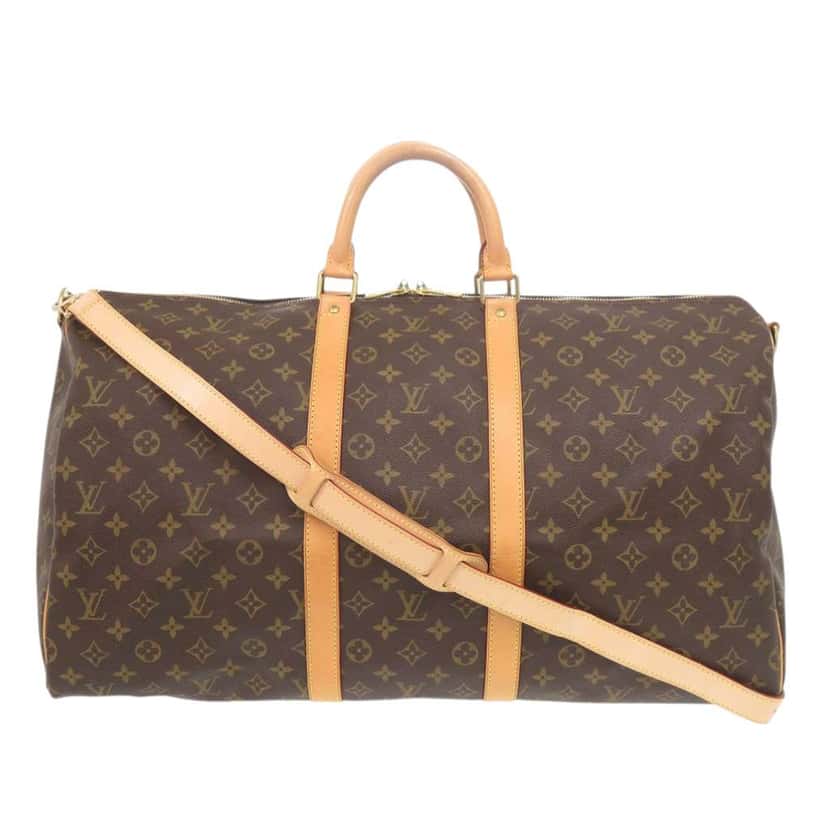 Louis Vuitton Monogram Keepall Bandouliere 55 Brown Very good condition - Front View