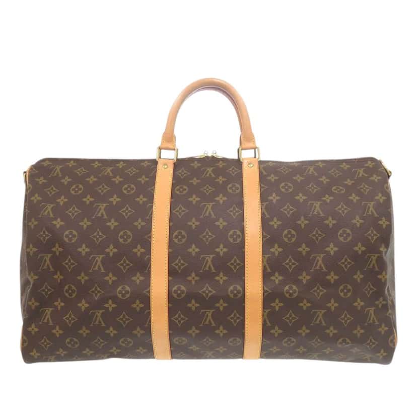 Louis Vuitton Monogram Keepall Bandouliere 55 Brown Very good condition - Back View