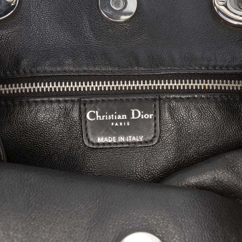 Dior Lambskin Cannage Soft Lady Dior Black Leather Very good condition - Box View