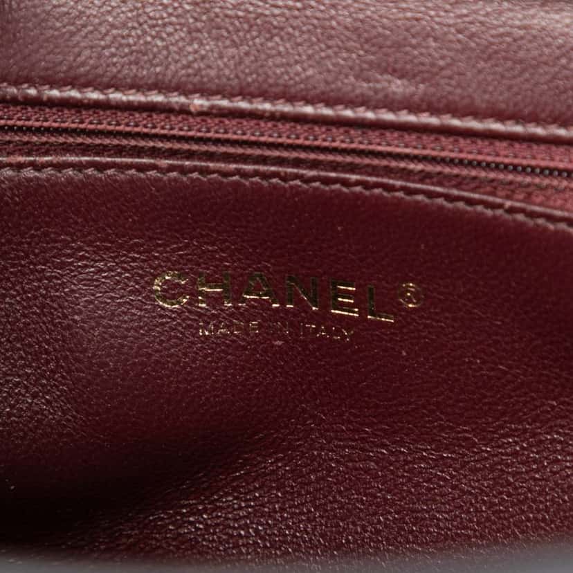 Chanel Chevron Calfskin Collar and Tie Tote Blue Leather Very good condition - Box View