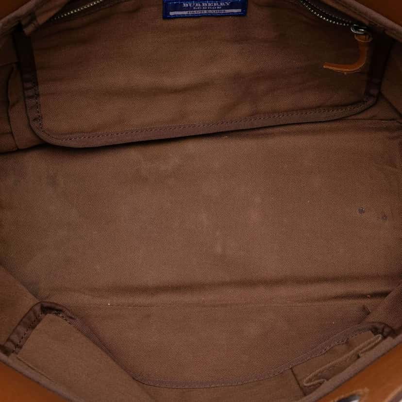 Burberry Nova Check Canvas Handbag Beige Canvas Very good condition - Model View