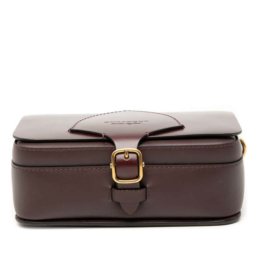 Burberry Leather Bridle Square Crossbody Red Leather Very good condition - Inside View