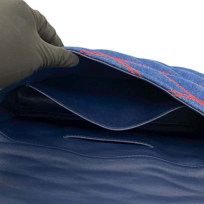 Louis Vuitton Malletage Denim GO 14 MM Blue Denim Very good condition - Model View