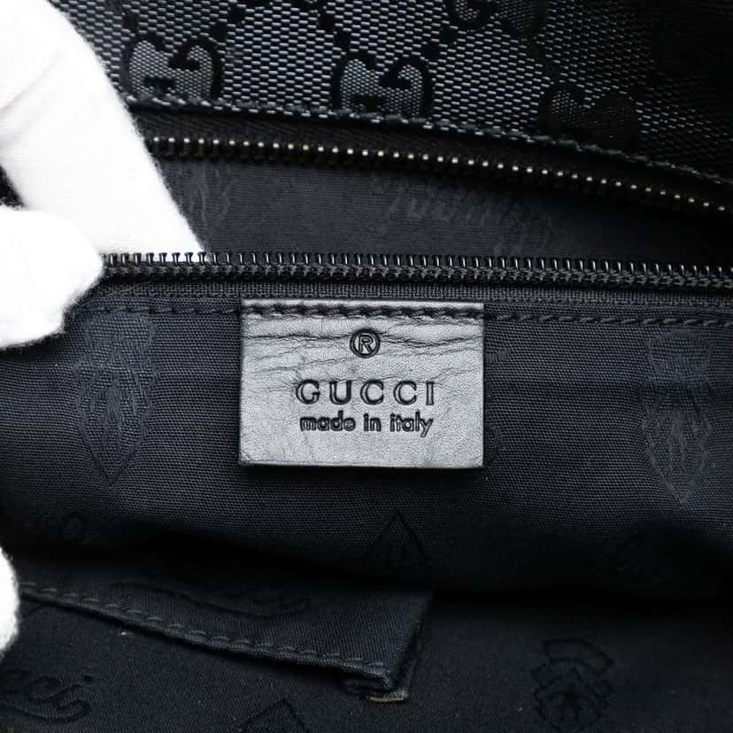 Gucci Medium GG Imprime Tote Black Canvas Very good condition - Box View