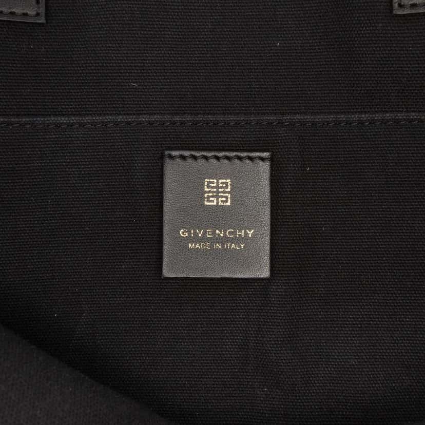 Givenchy Medium Canvas G Tote Shopping Bag Black Canvas Very good condition - Box View