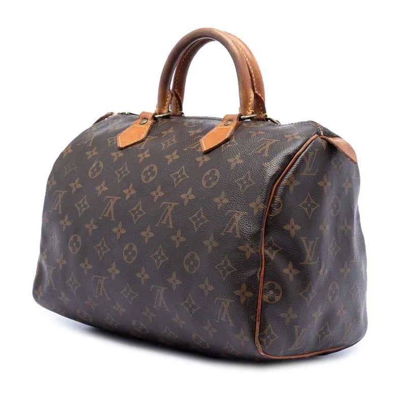 Louis Vuitton Monogram Speedy 30 Brown Very good condition - Back View
