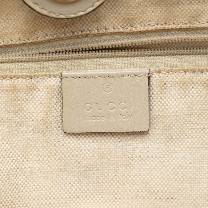 Gucci Medium GG Canvas Sukey Tote Beige Canvas Very good condition - Box View