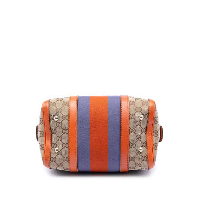 Gucci Small GG Canvas Web Joy Boston Bag Beige Canvas Very good condition - Inside View