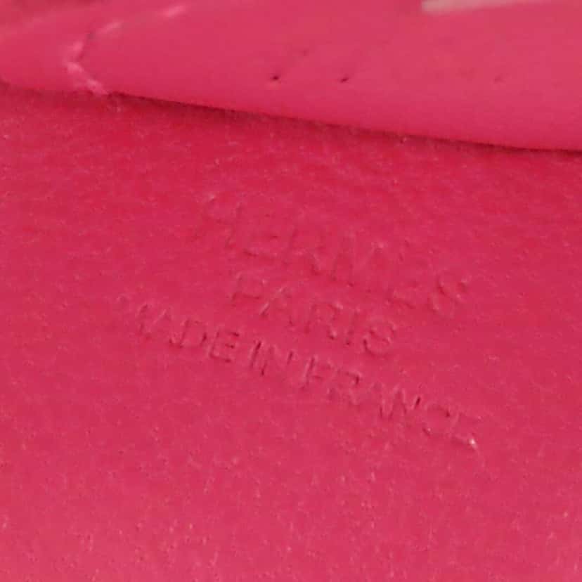 Hermès Milo Lambskin GriGri Rodeo Bag Charm PM Pink Leather Very good condition - Inside View