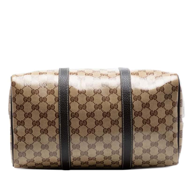 Gucci Medium GG Crystal Joy Boston Bag Beige Canvas Very good condition - Inside View