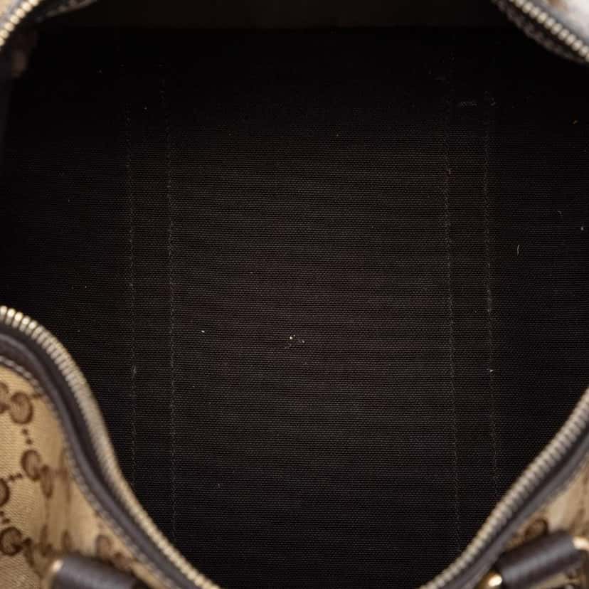 Gucci Medium GG Crystal Joy Boston Bag Beige Canvas Very good condition - Model View