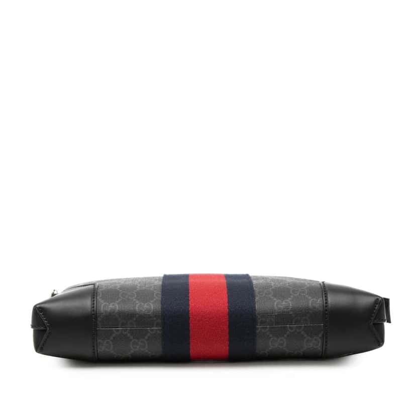 Gucci GG Supreme Web Clutch Black Canvas Very good condition - Inside View