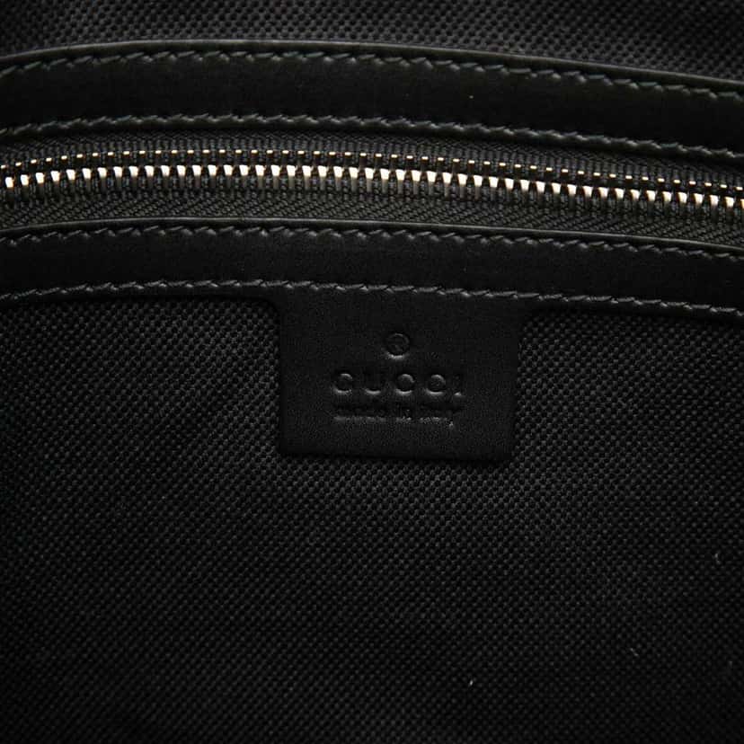 Gucci GG Supreme Web Clutch Black Canvas Very good condition - Box View