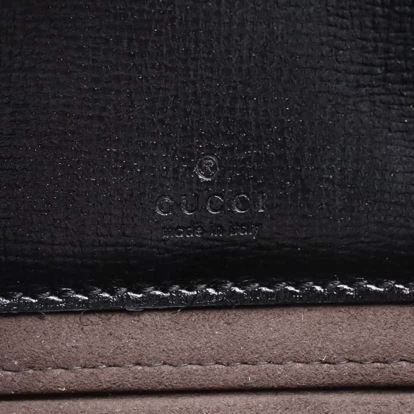 Gucci GG Supreme Interlocking G Crossbody Black Canvas Very good condition - Box View