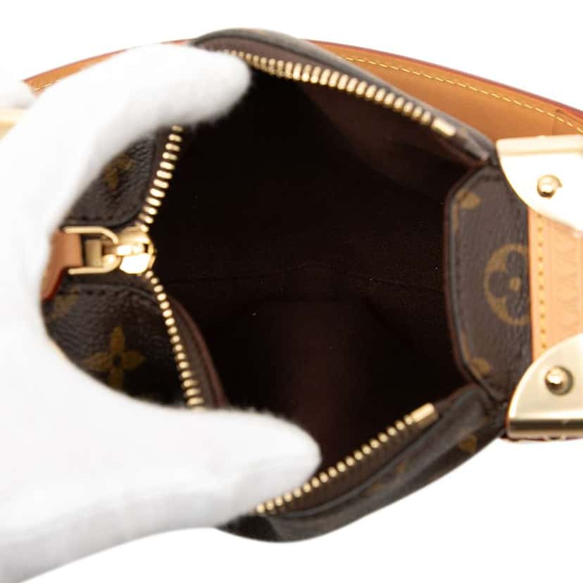 Louis Vuitton Monogram Side Trunk PM Brown Very good condition - Model View