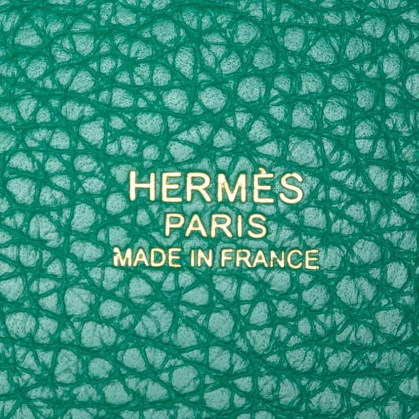 Hermès Clemence Picotin Lock 26 Green Leather Very good condition - Box View