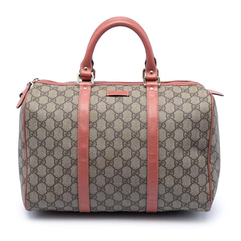 Gucci Medium GG Supreme Joy Boston Bag Beige Canvas Very good condition - Front View