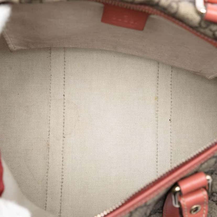 Gucci Medium GG Supreme Joy Boston Bag Beige Canvas Very good condition - Model View