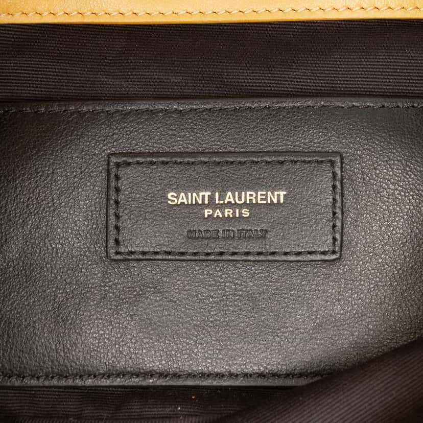 Saint Laurent Mini Quilted Lambskin Jamie 4.3 Shoulder Bag Yellow Leather Very good condition - Box View