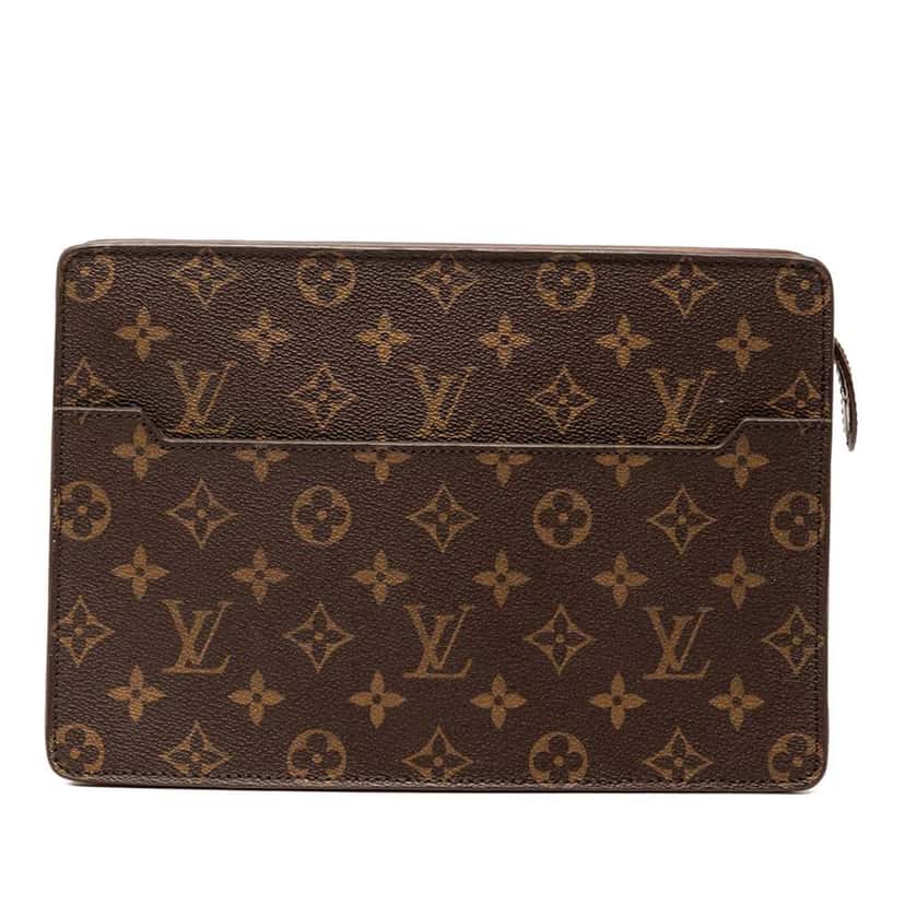 Louis Vuitton Monogram Pochette Homme Brown Very good condition - Front View
