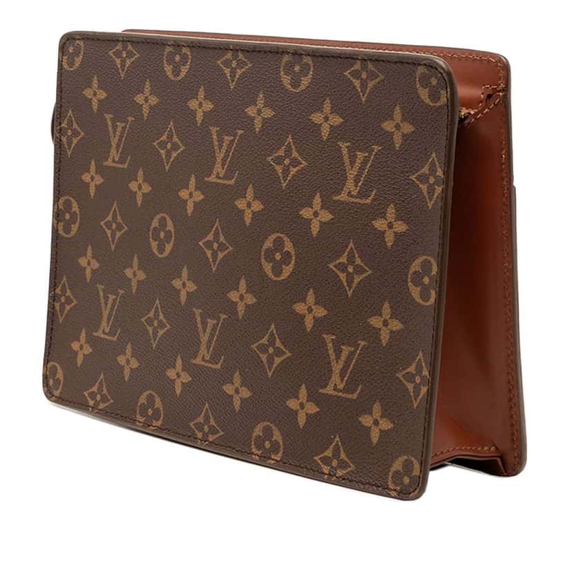 Louis Vuitton Monogram Pochette Homme Brown Very good condition - Back View