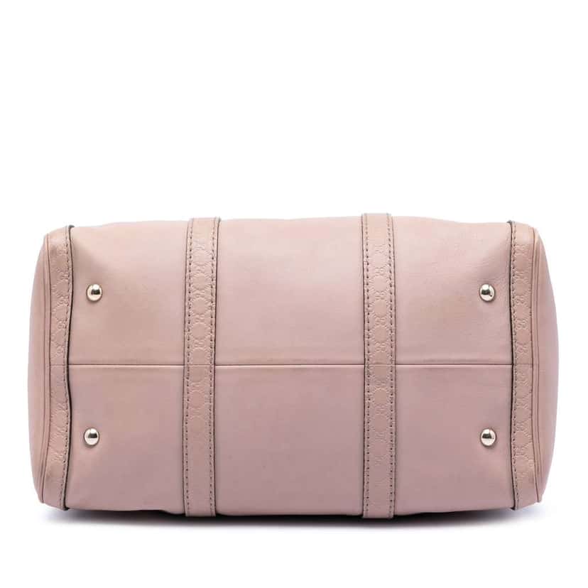 Gucci Medium Microguccissima Trimmed Calfskin Joy Boston Bag Pink Leather Very good condition - Inside View