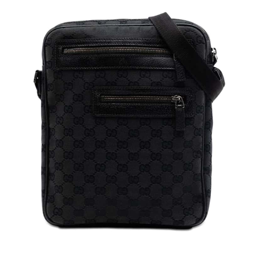 Gucci GG Canvas Crossbody Black Canvas Very good condition - Front View