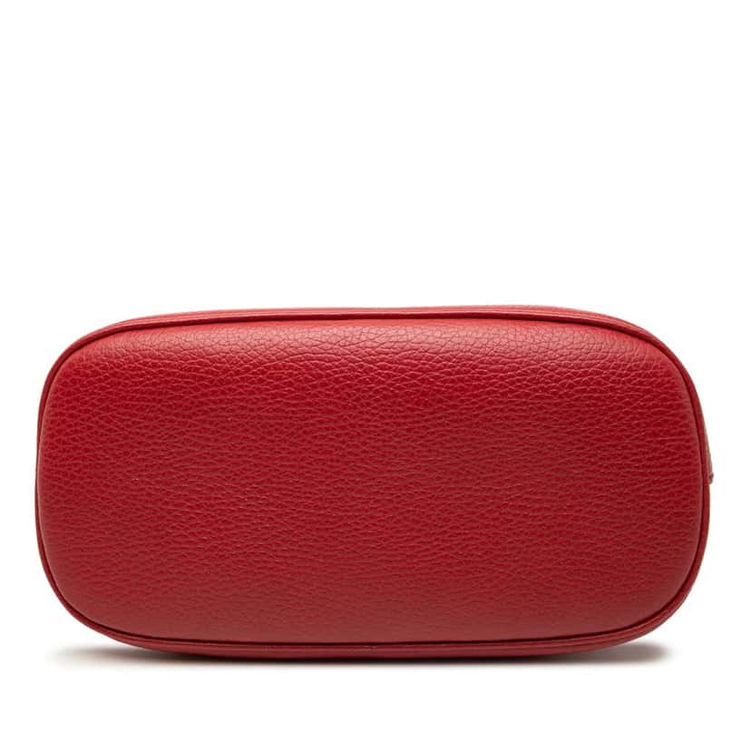 Gucci Mini Leather GG Charm Dome Satchel Red Leather Very good condition - Inside View