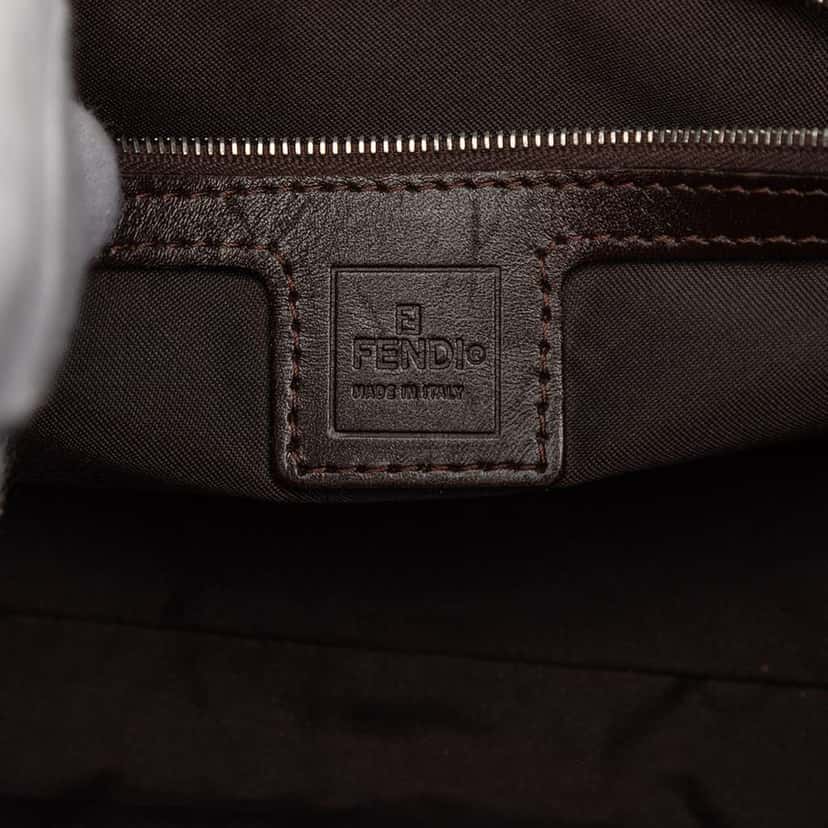 Fendi Zucca Canvas Shoulder Bag Brown Canvas Very good condition - Box View