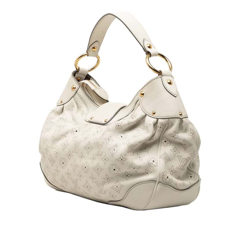 Louis Vuitton Monogram Mahina Solar PM White Leather Very good condition - Back View