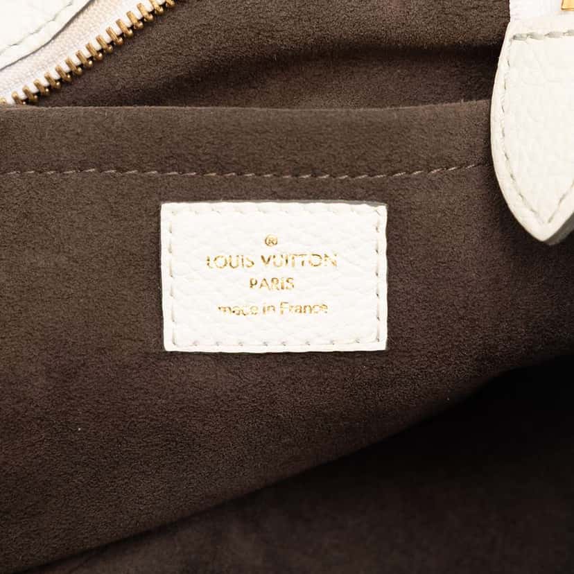 Louis Vuitton Monogram Mahina Solar PM White Leather Very good condition - Box View