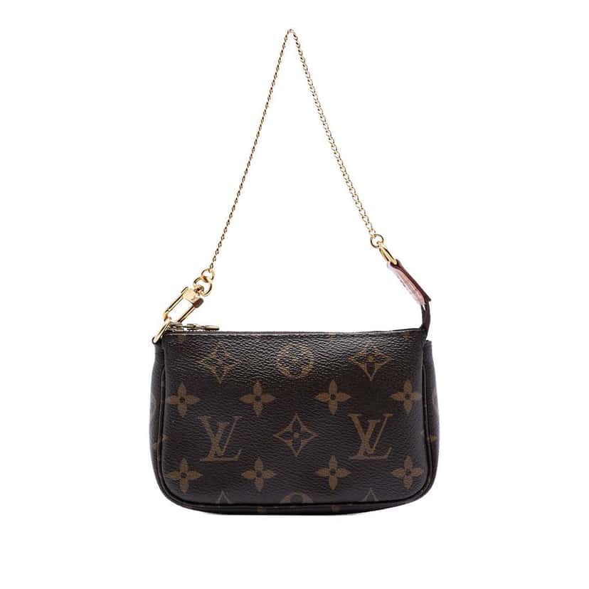 Louis Vuitton Monogram Mini Pochette Accessoires Brown Very good condition - Front View