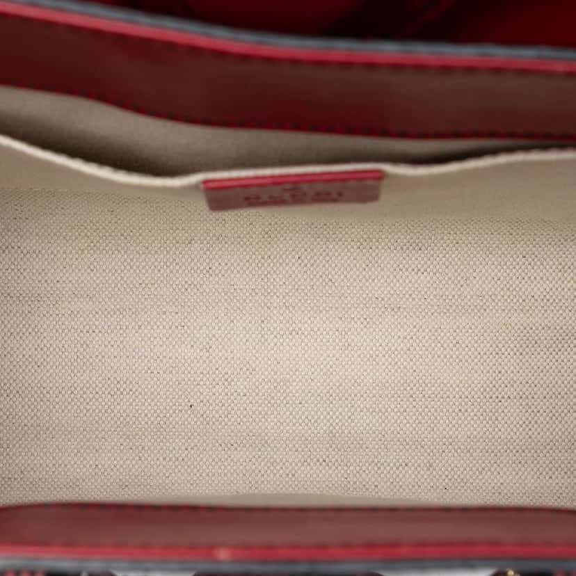 Gucci Small Guccissima Emily Shoulder Bag Red Leather Very good condition - Model View