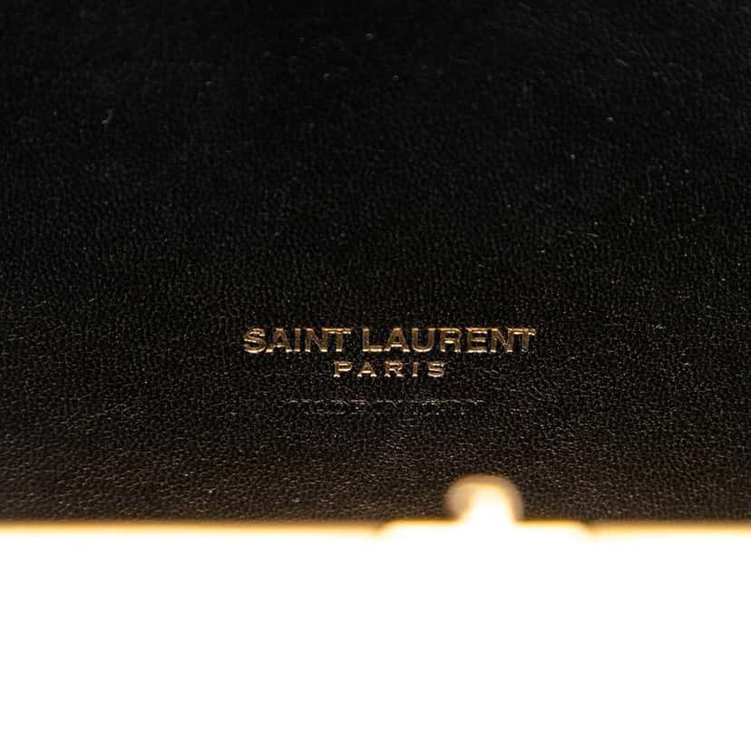 Saint Laurent Acrylic Tuxedo Box Clutch on Chain Black Very good condition - Box View