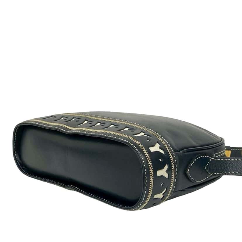 Saint Laurent Leather Y Cutout Crossbody Blue Leather Very good condition - Model View