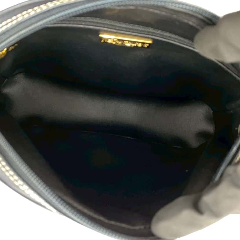 Saint Laurent Leather Y Cutout Crossbody Blue Leather Very good condition - Box View