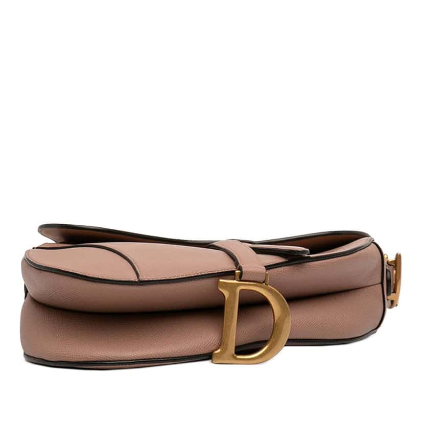Dior Grained Calfskin Saddle Bag Brown Leather Very good condition - Inside View