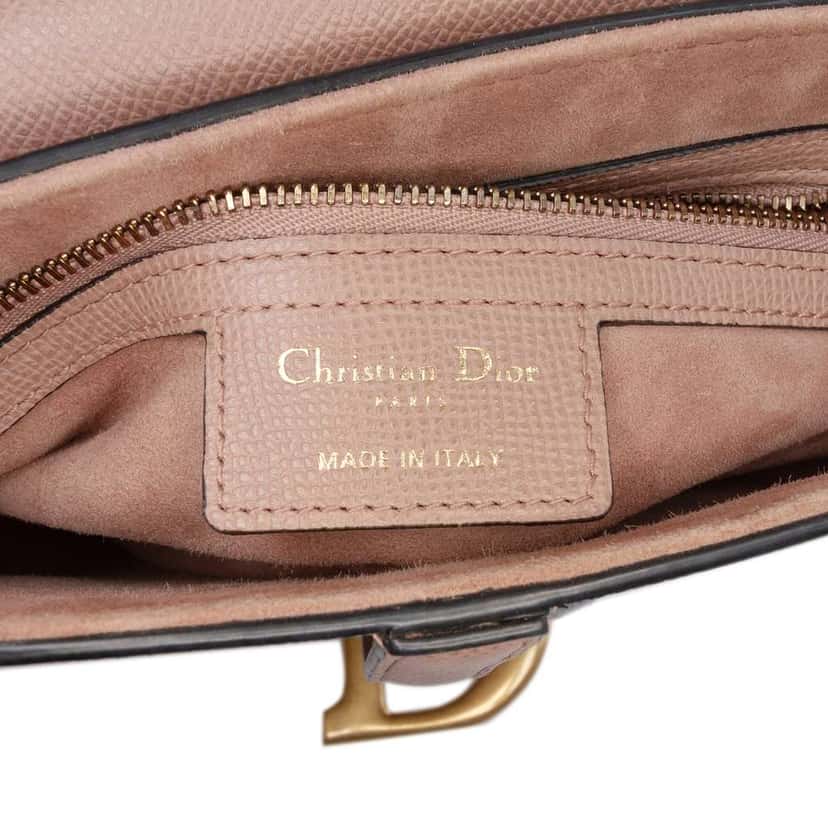 Dior Grained Calfskin Saddle Bag Brown Leather Very good condition - Box View