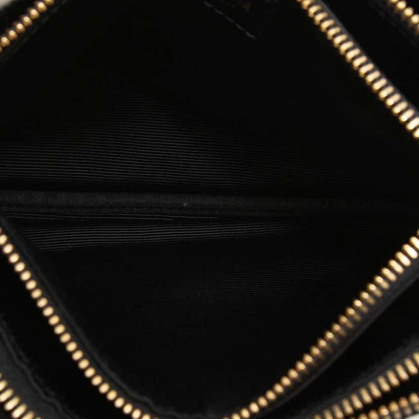 Celine Small Sequin Trio Crossbody Black Polyester Very good condition - Model View