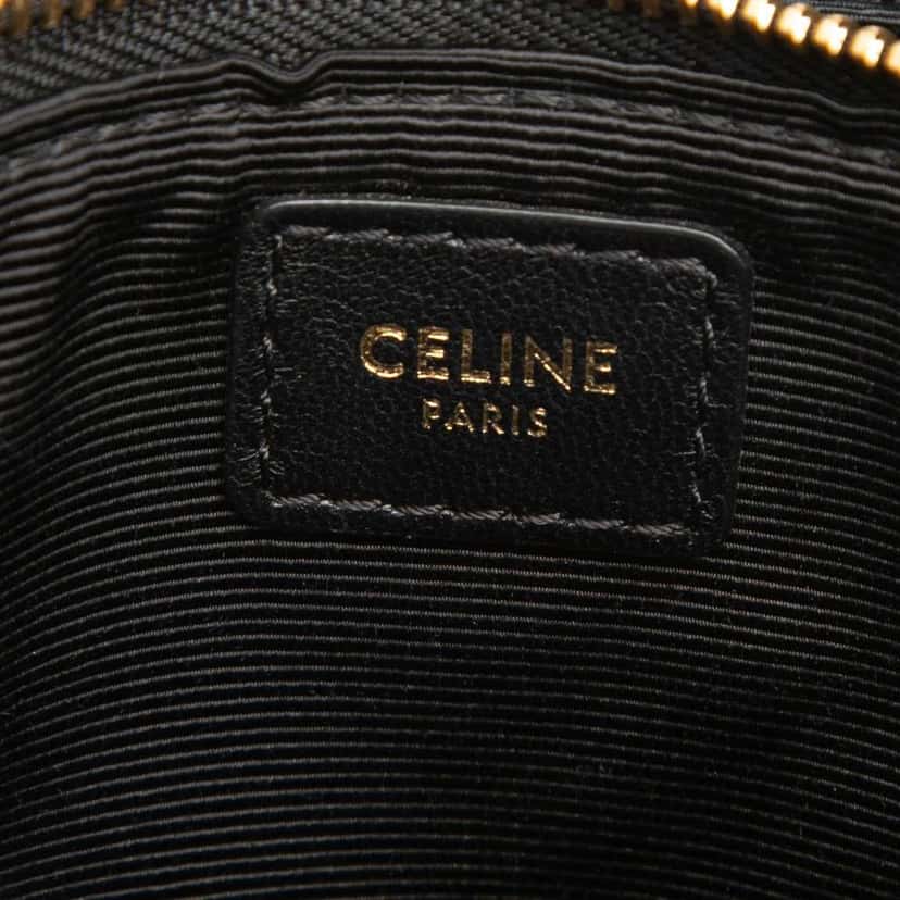 Celine Small Sequin Trio Crossbody Black Polyester Very good condition - Box View