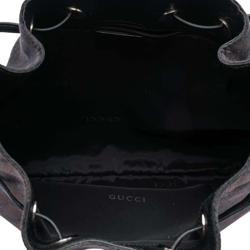 Gucci GG Canvas Bamboo Shoulder Bag Brown Canvas Good condition - Model View