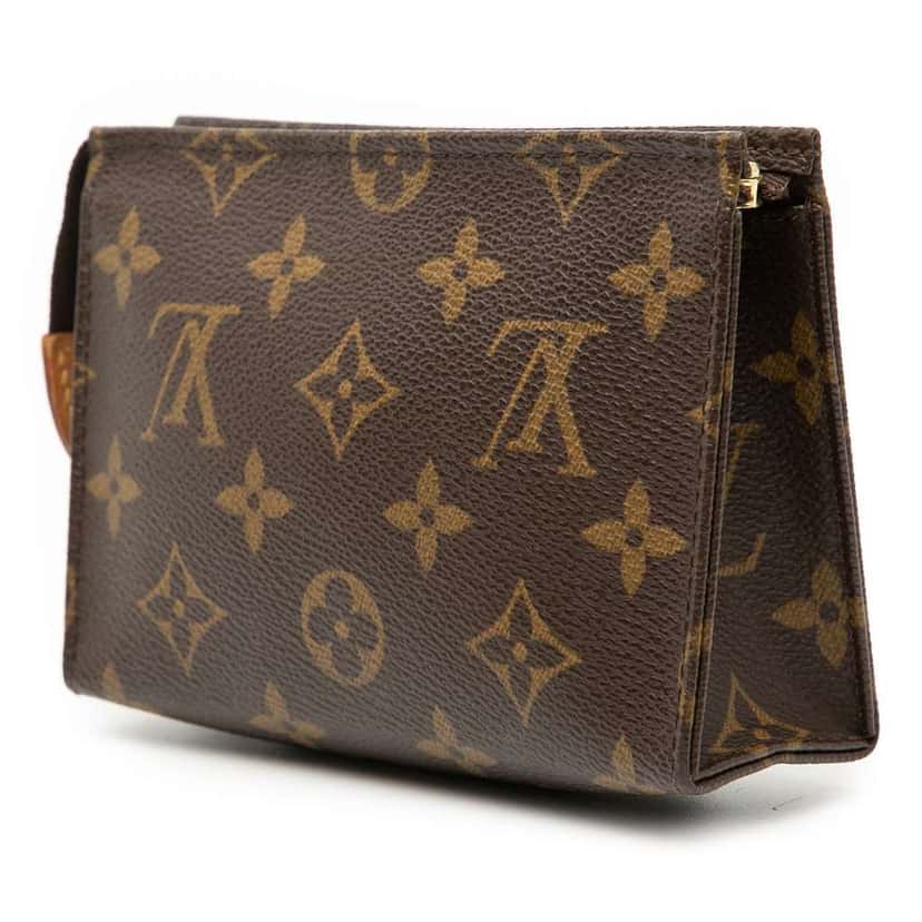 Louis Vuitton Monogram Toiletry Pouch 15 Brown Very good condition - Back View