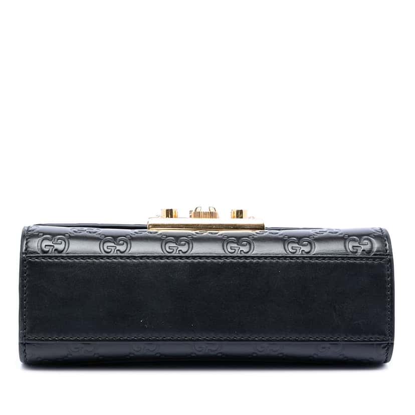 Gucci Small Guccissima Padlock Crossbody Black Leather Very good condition - Inside View