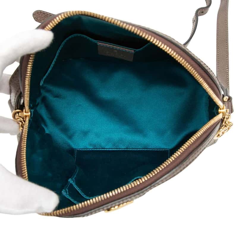 Gucci Small GG Supreme Web Ophidia Dome Crossbody Beige Very good condition - Model View