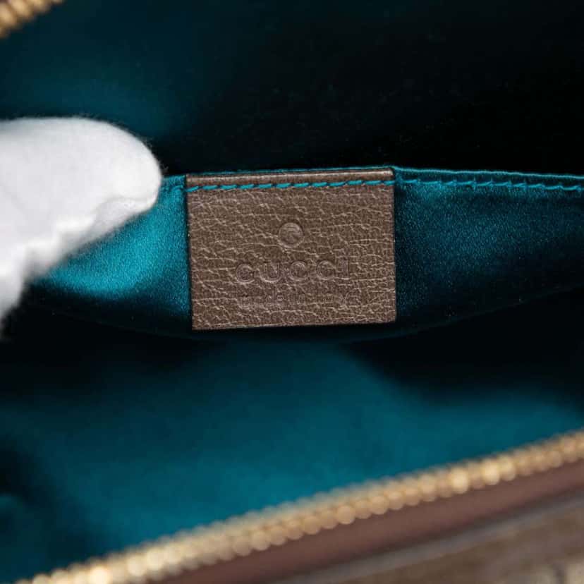 Gucci Small GG Supreme Web Ophidia Dome Crossbody Beige Very good condition - Box View