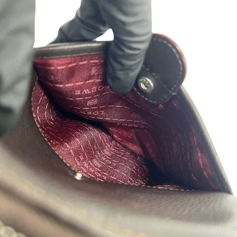 Loewe Leather Anagram Crossbody Brown Leather Very good condition - Model View