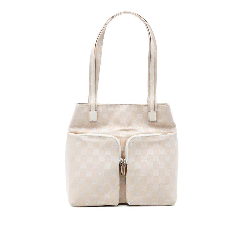 Gucci GG Canvas Tote Beige Canvas Very good condition - Front View