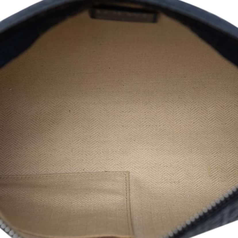 Loewe Embossed Anagram Leather Repeat T Clutch Blue Leather Very good condition - Model View