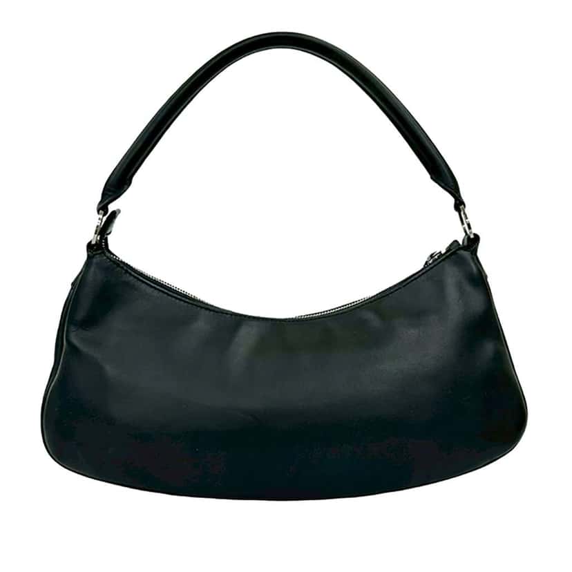 Dior Smooth Calfskin Street Chic Shoulder Bag Black Leather Very good condition - Back View